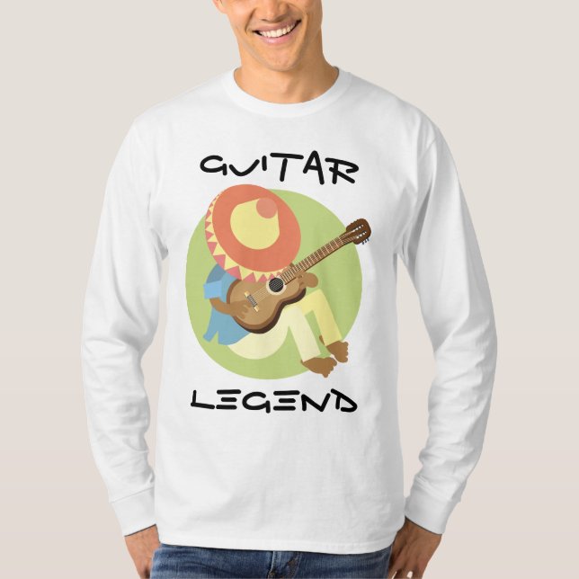 Camiseta Mexicano com violão e sombrero (Frente)