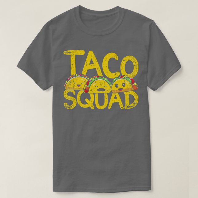 Camiseta Mexicano Cuisine Funny Taqueria Taco Squad México  (Frente do Design)
