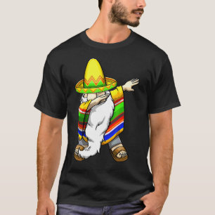 Camiseta Mexicano Dabbing Gnome Cinco De Mayo Poncho Sombre
