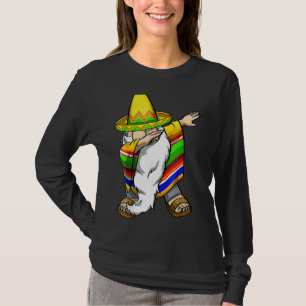 Camiseta Mexicano Dabbing Gnome Cinco De Mayo Poncho Sombre