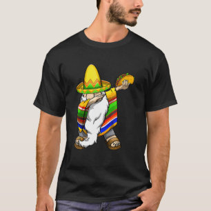 Camiseta Mexicano Dabbing Gnome Cinco De Mayo Poncho Sombre