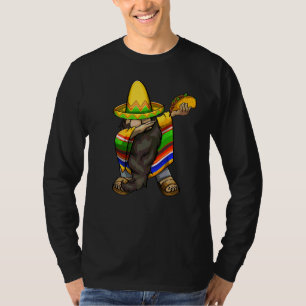 Camiseta Mexicano Dabbing Gnome Cinco De Mayo Poncho Sombre
