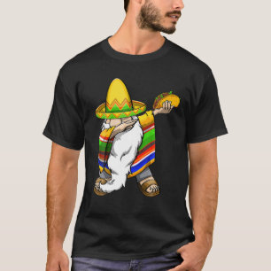 Camiseta Mexicano Dabbing Gnome Cinco De Mayo Poncho Sombre