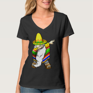 Camiseta Mexicano Dabbing Gnome Cinco De Mayo Poncho Sombre