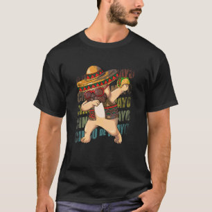 Camiseta Mexicano Dabbing Pug Dog Cinco De Mayo Poncho Somb