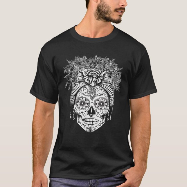 Camiseta Mexicano De Los Muertos Calaveras De Azucar (Frente)