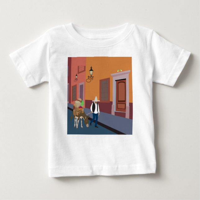 Camiseta Mexicano e Donkey na cidade (Frente)