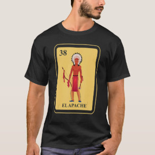 Camiseta mexicano El Apache Tradicional com Cartão de Bingo