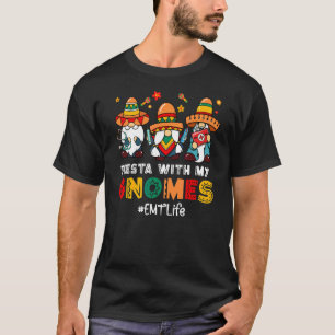 Camiseta Mexicano Emt Life Fiesta Com Meus Gnomies Cinco De
