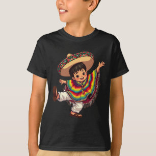 Camiseta Mexicano Garoto Poncho Cinco De Mayo - Roubação Me