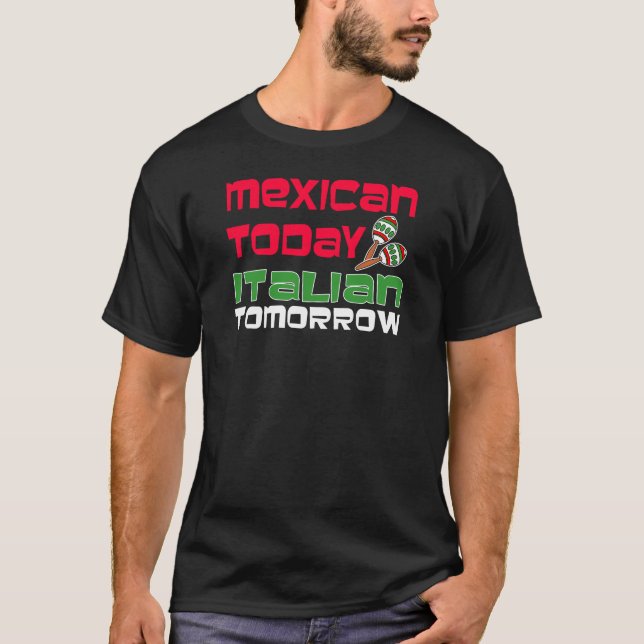 Camiseta Mexicano hoje italiano amanhã (Frente)