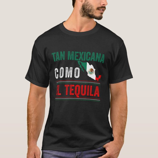 Camiseta Mexicano Mexicano Mujer Mulheres Espanholas (Frente)