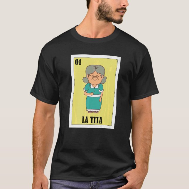 Camiseta Mexicano para a vovó La Tita (Frente)