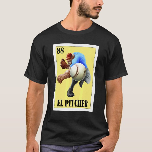 Camiseta Mexicano para arremessadores  El Pitcher (Frente)