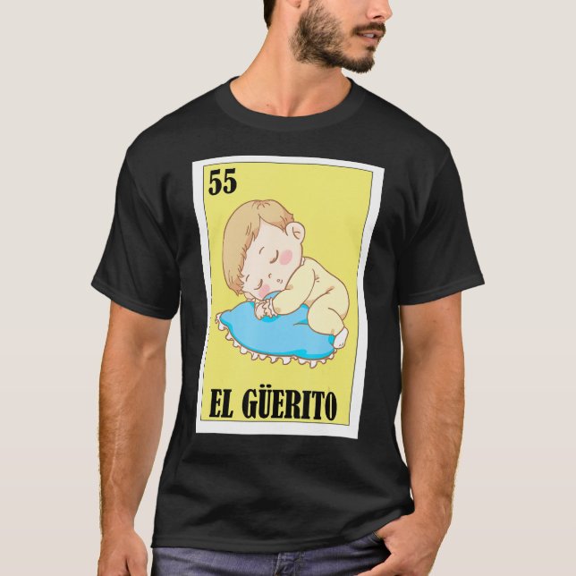Camiseta Mexicano para Caras loiras El Guerito (Frente)