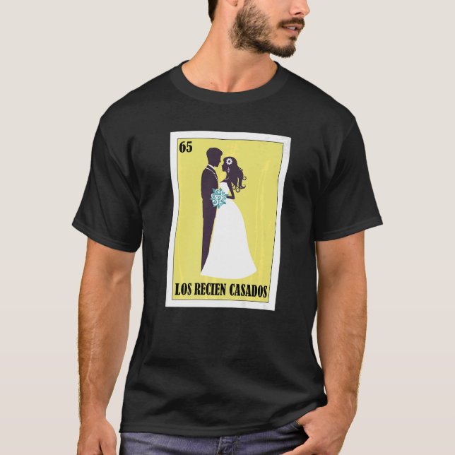 Camiseta Mexicano para Casamentos Los Recien Casados (Frente)