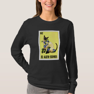 Camiseta Mexicano para Donos de Gatos El Gato Siames