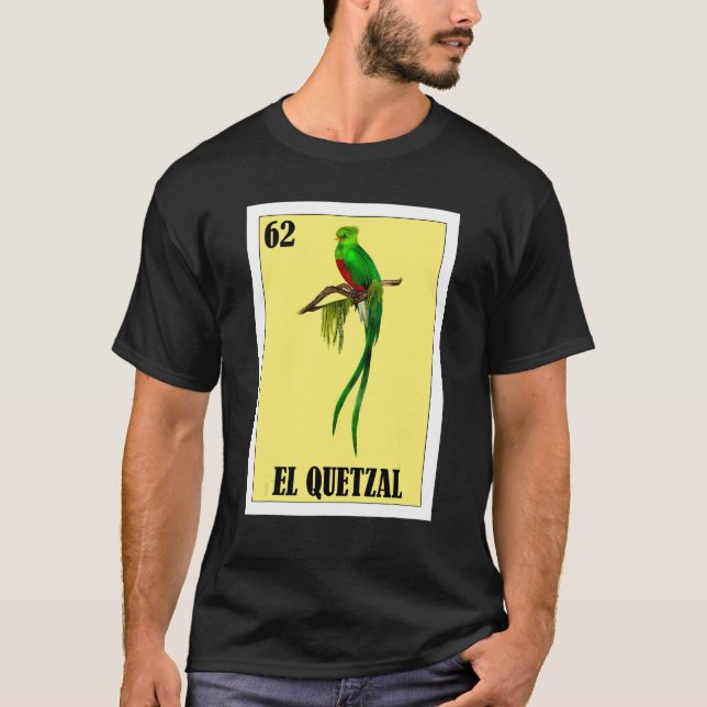 Camiseta Mexicano para Pássaro   El Quetzal (Frente)