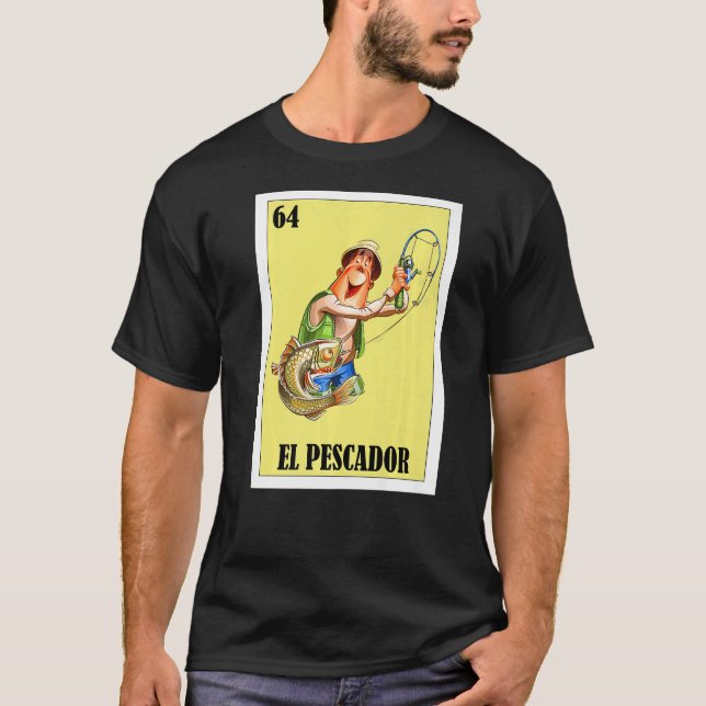 Camiseta Mexicano para Pescadores El Pescador (Frente)