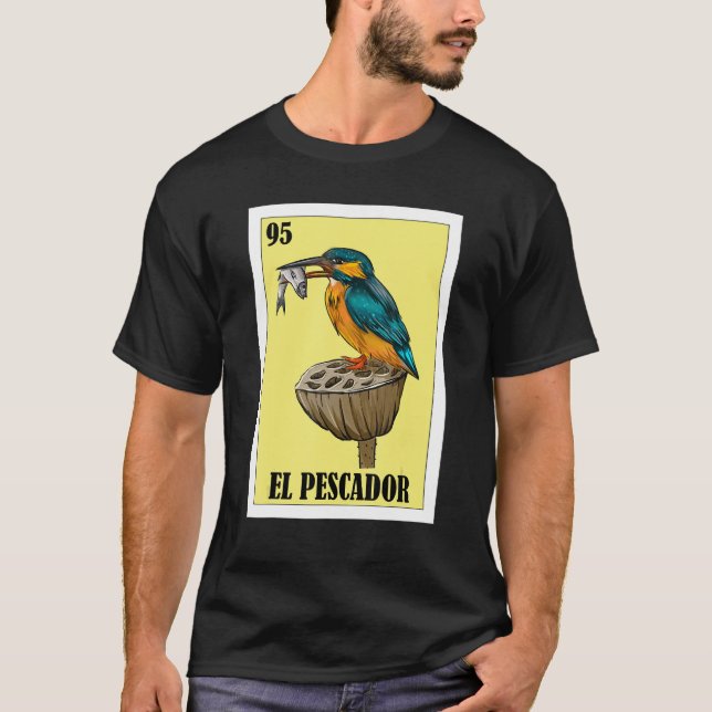 Camiseta Mexicano para Pescadores El Pescador (Frente)