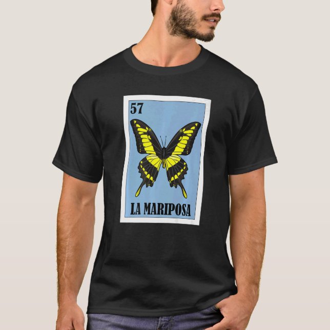 Camiseta Mexicano para torcedores de borboleta La Mariposa (Frente)