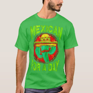 Camiseta Mexicano Por Um Dia Cinco De Mayo
