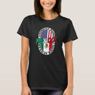 Camiseta Mexicano Raízes Americanas Levantaram Patriótico M