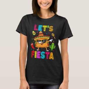 Camiseta Mexicano Vamos Festa Engraçado Taco Dabbing Cinco 