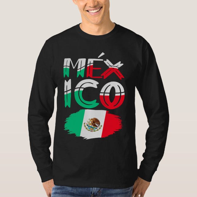 Camiseta México 16 de setembro Dia da Independência Bandeir (Frente)