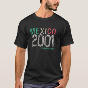 Camiseta México 2001 Vintage Peças Originais, Retro Mexican