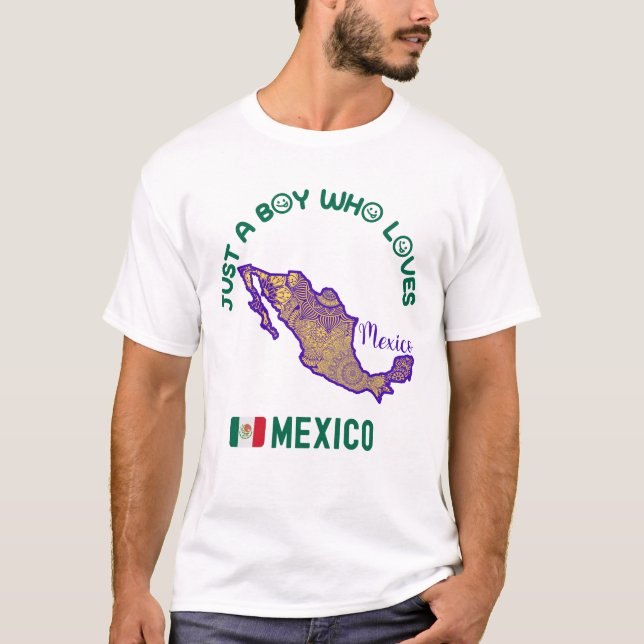 Camiseta México, América do Norte (Frente)