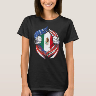 Camiseta México: Bandeira Americana Orgulhosa do Meu Patrim