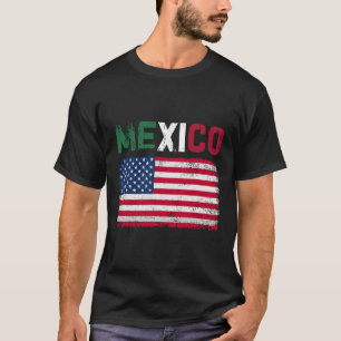 Camiseta México Bandeira dos Estados Unidos Patriot Bandeir