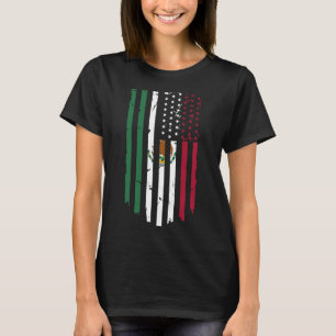 Camiseta México Bandeira dos Estados Unidos Patriot Bandeir