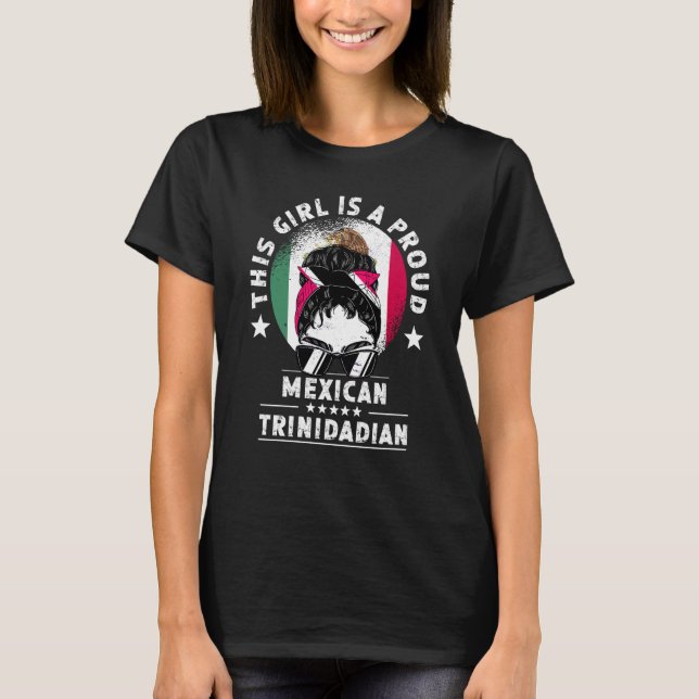 Camiseta México Bandeira Trinidad e Tobago cultivava orgulh (Frente)