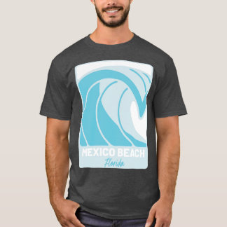 Camiseta Mexico Beach Atlantic Ocean FL Crashing Wa