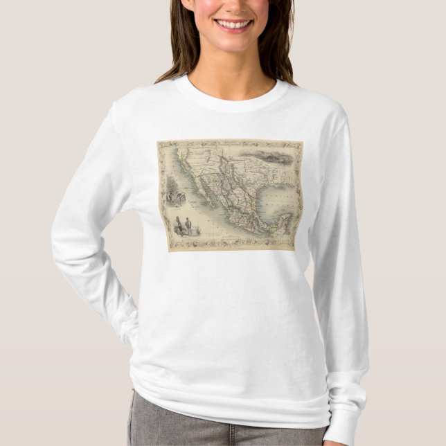 Camiseta México, Califórnia e Texas (Frente)