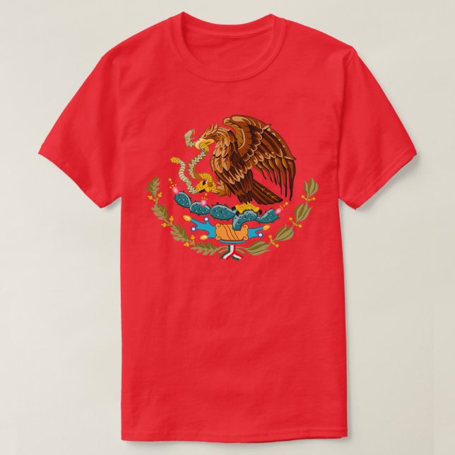 Camiseta Mexico Coat Of Arms (Frente do Design)