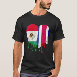 Camiseta México, Costa Rica Sinalizador Coração Cidadão Cul