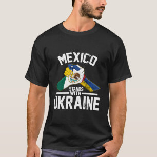 Camiseta México é palco da Ucrânia com bandeira ucraniana