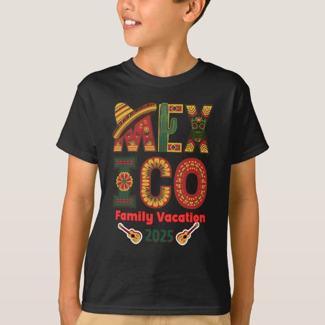 Camiseta México Férias Familiares Sol, Diversão e Memórias (Frente)