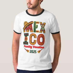 Camiseta México Férias Familiares Sol, Diversão e Memórias