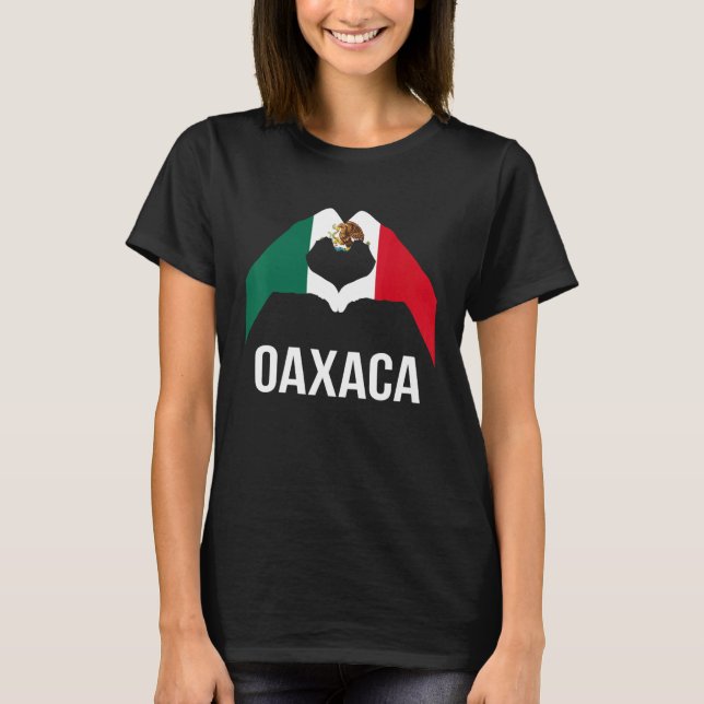 Camiseta Mexico Flag Love Oaxaca Mexico Vacation (Frente)