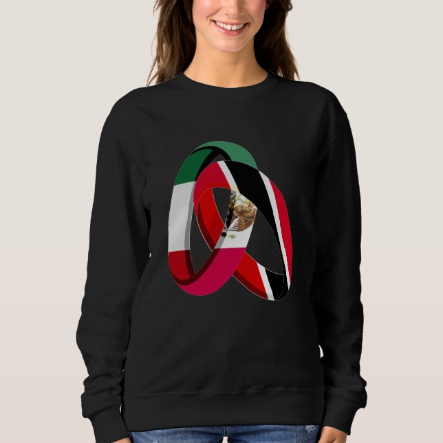Camiseta Mexico Flag Trinidad&Tobago Grown Ring Marriage We (Frente)