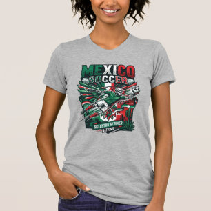 Camiseta México Futebol Esqueleto Atacante Nações Premium S