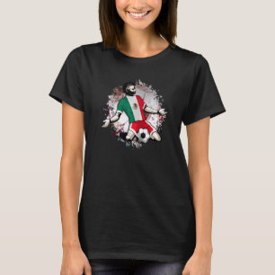 Camiseta México Futebol Soccer Desenho Nacional de Bandeira