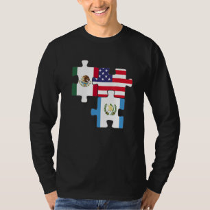 Camiseta México Guatemala e Estados Unidos Quebra-cabeça De