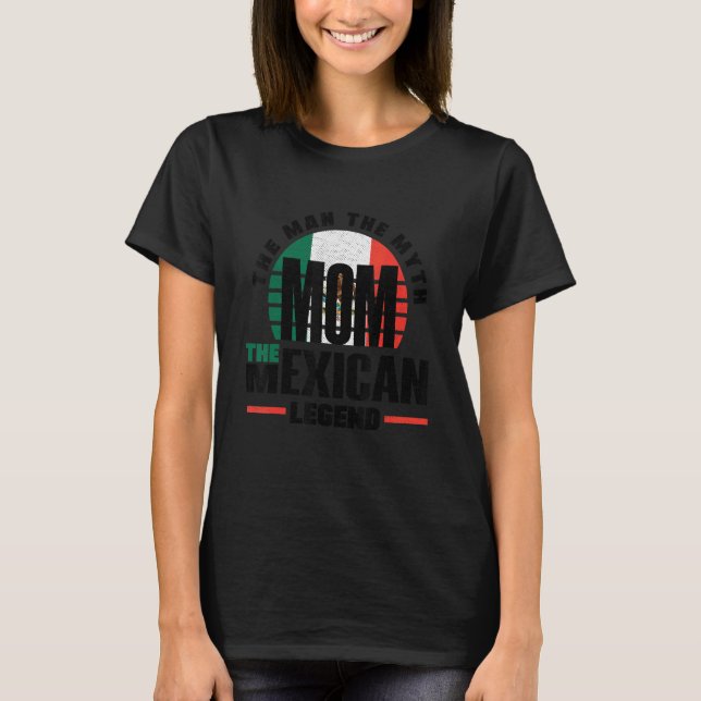 Camiseta Mexico Mexican Mexico Flag Mothers Day (Frente)