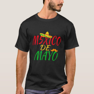 Camiseta México México 5 De Mayo Taco Sombrero Mustache Le