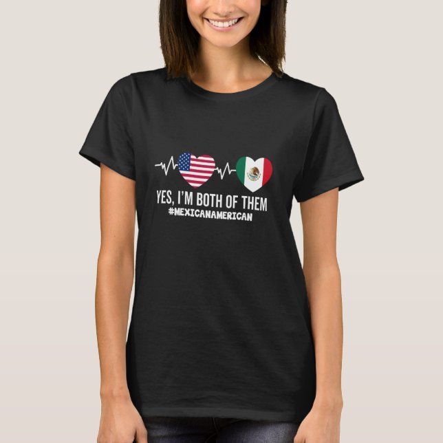 Camiseta México, México, EUA e EUA (Frente)